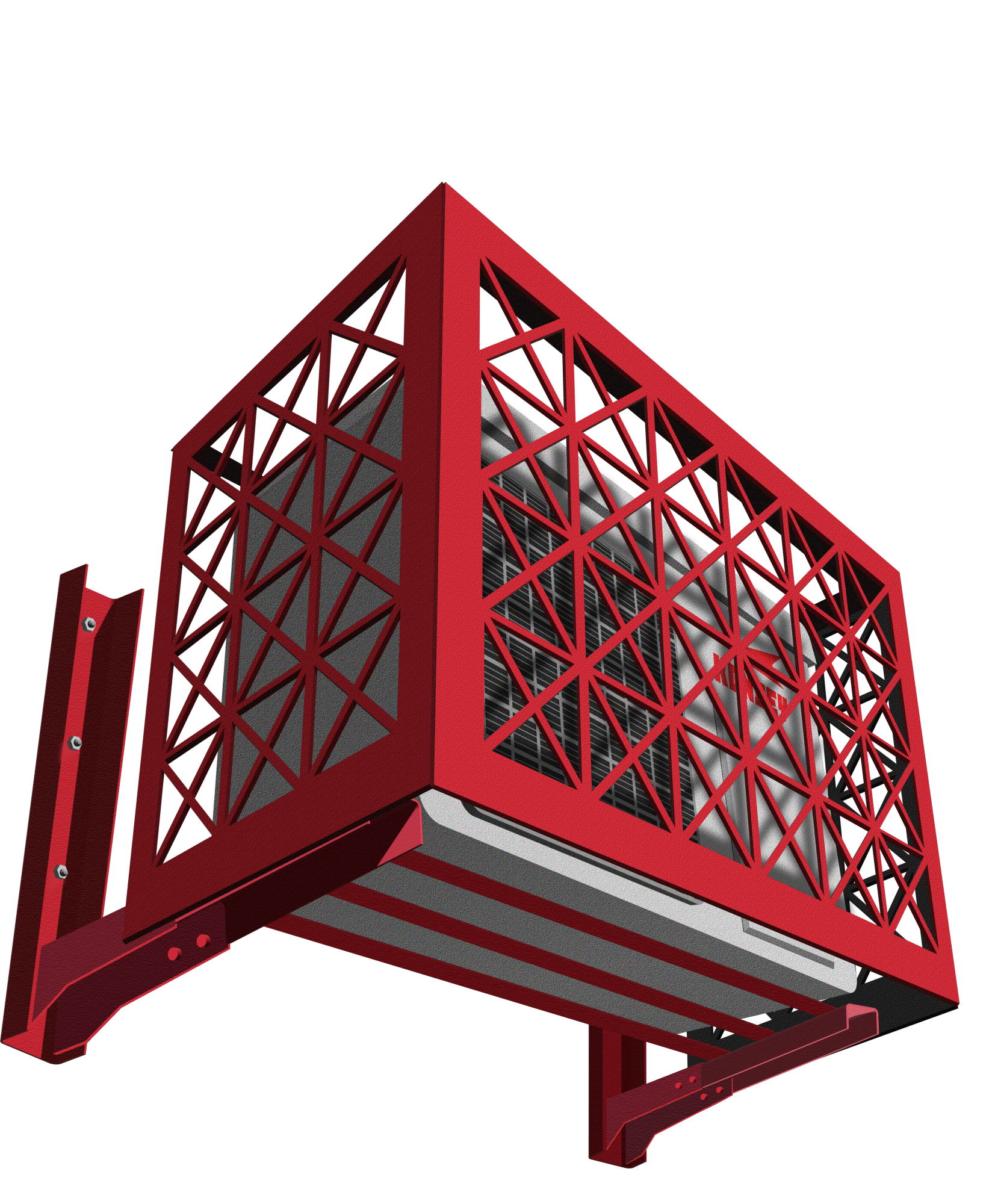 Корзины для кондиционеров с квадратно-треугольной перфорацией RAL3031